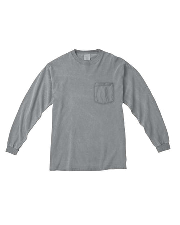 Comfort Colors 4410 Garment-Dyed Heavyweight Long Sleeve Pocket T-Shirt